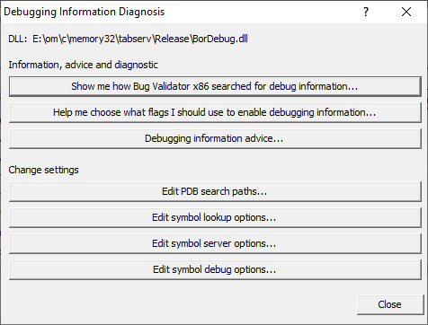 debugging-information-diagnosis-dialog