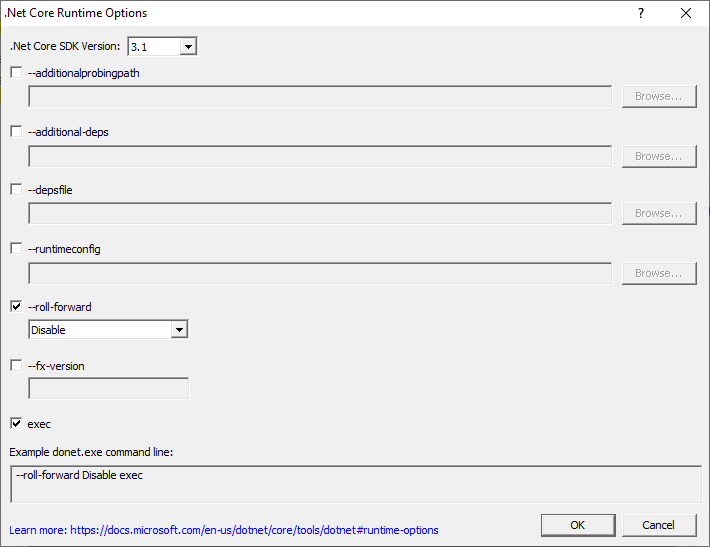 dotNetCoreRuntimeArgumentsEditor