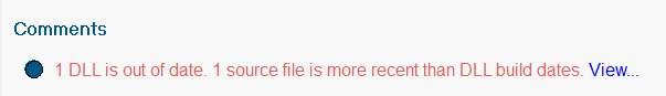 OutOfDateDLLsWarning