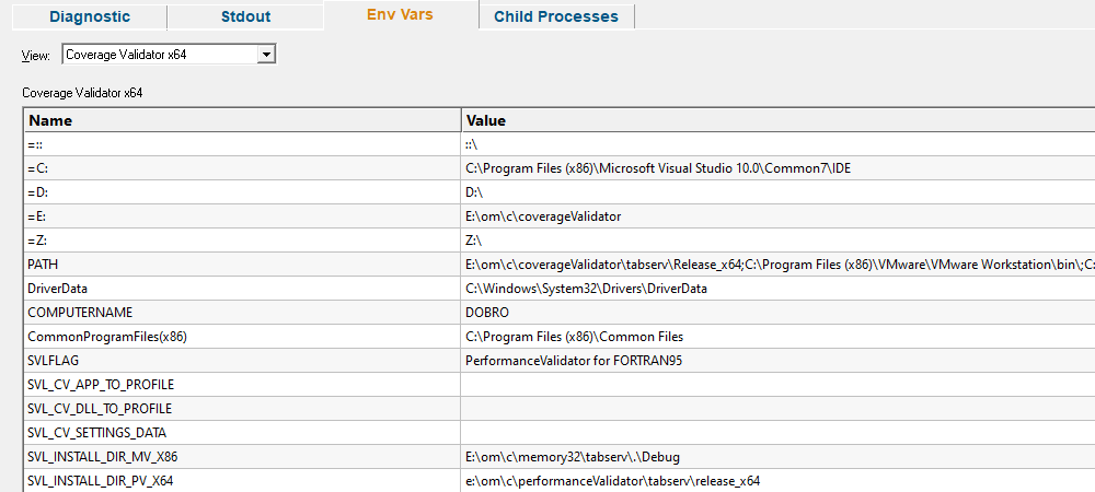 diagnosticEnvironmentVariables