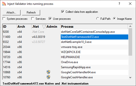 start-attach-dialog-processes