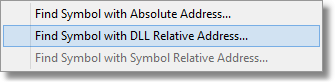 FindSymbolWithDLLRelativeAddress