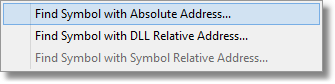 FindSymbolWithAbsoluteAddress