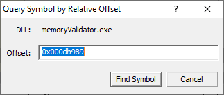 QuerySymbolByDLLRelativeAddressDialogWithData