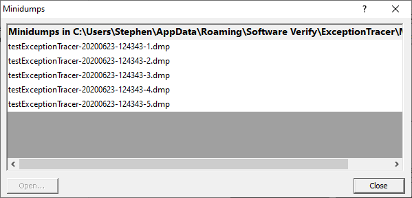 ViewMiniDumpsDialog