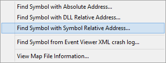FindSymbolWithSymbolRelativeAddress