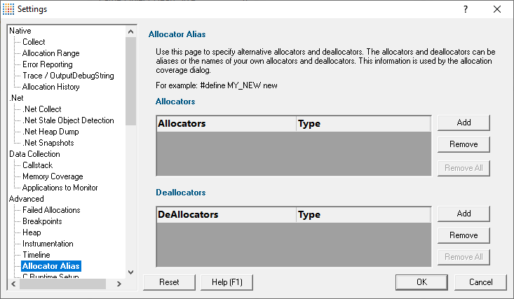 allocator-alias-settings