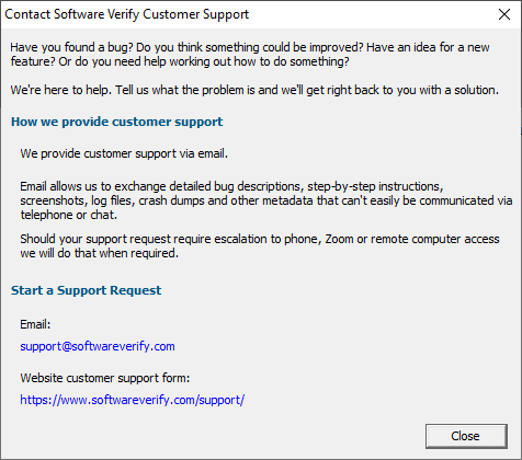 contactCustomerSupport