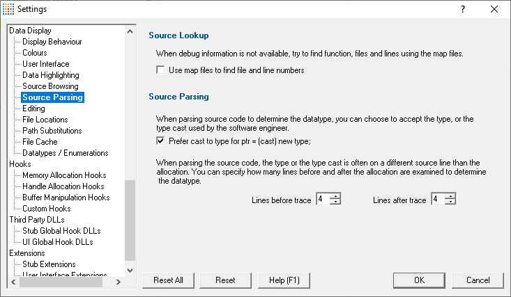 source-parsing-settings