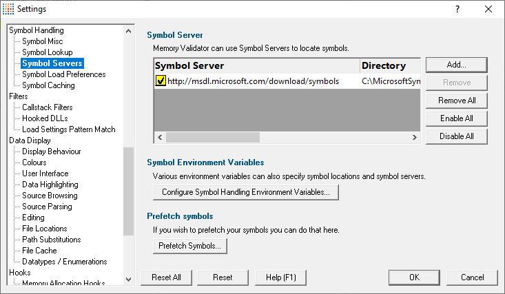 symbol-servers-settings