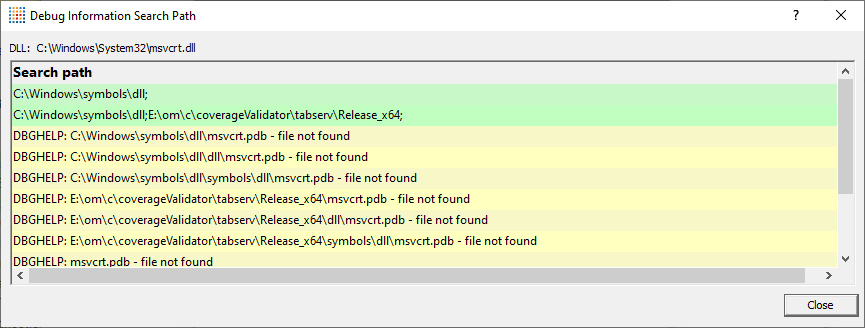 debug-information-search-path-dialog