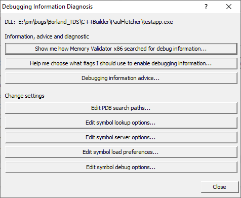 debugging-information-diagnosis-dialog