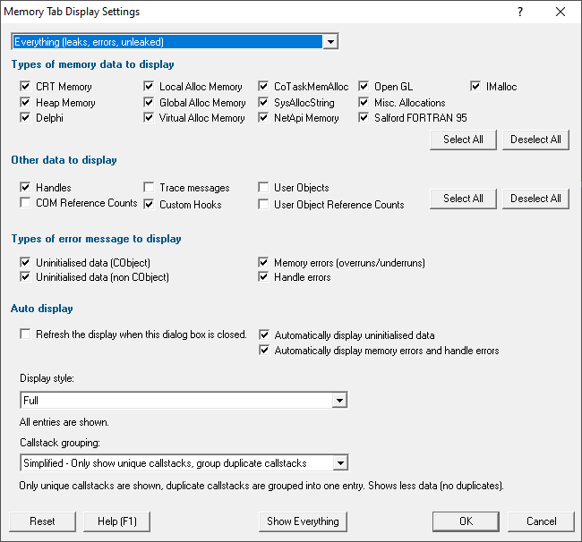 memory-display-settings