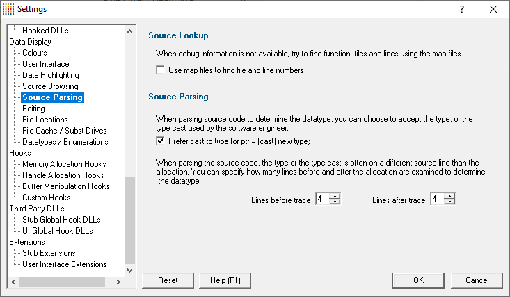 source-parsing-settings