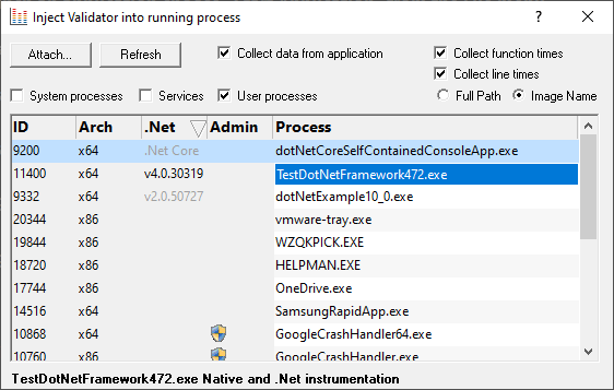 start-attach-dialog-processes