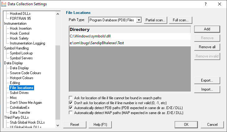 cvSettingsFileLocationsPDB