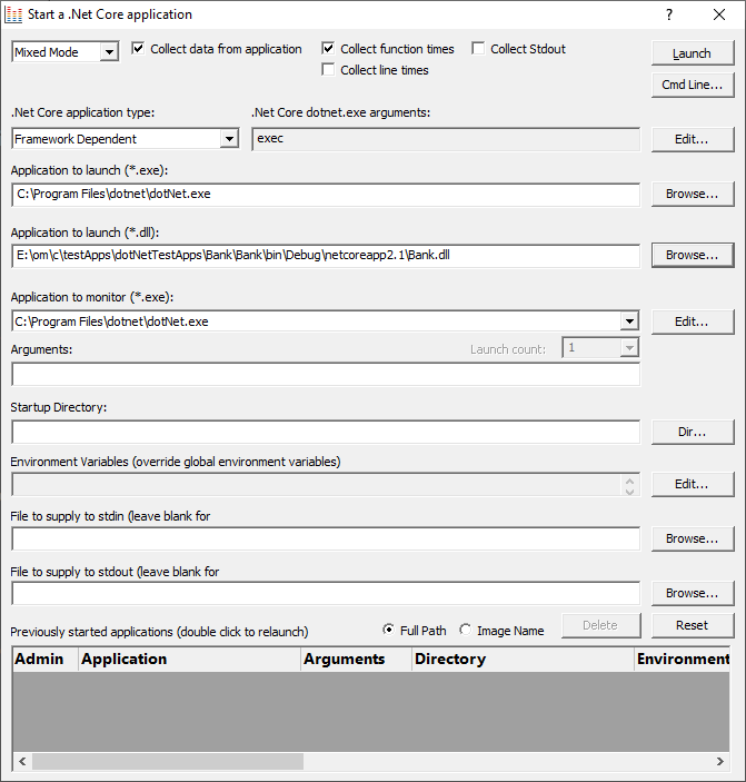 LaunchDotNetCoreApplication