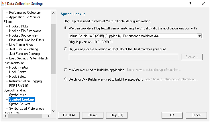 symbol-lookup-settings