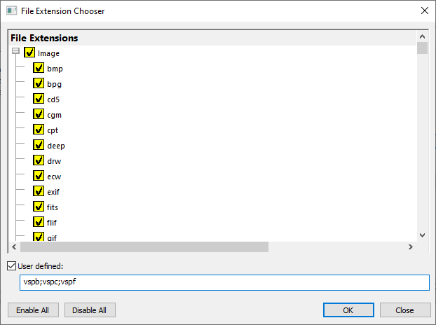 fileExtensionChooserDialog