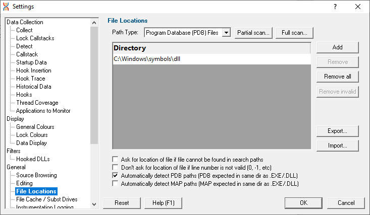 pdb-file-locations