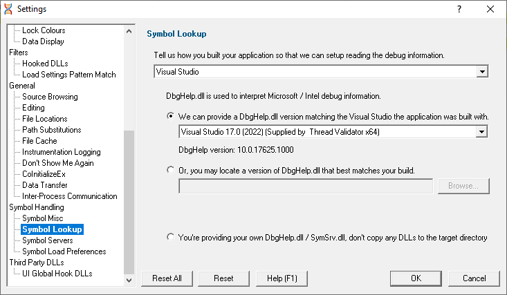 symbol-lookup-settings