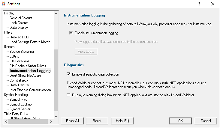 instrumentation-logging-settings