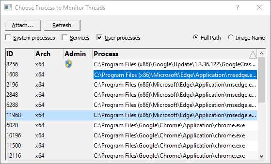 AttachToProcessDialog