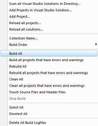 Menu-ProjectsBuildAll