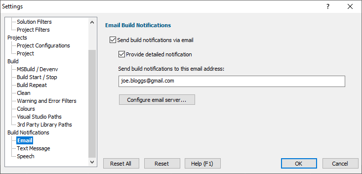 Settings-Email