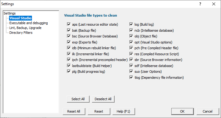 settings-visual-studio