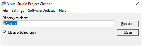 VisualStudioProjectCleaner