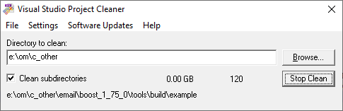VisualStudioProjectCleaner_Cleaning