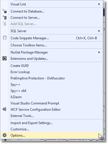 VisualStudio_MenuTools_Options