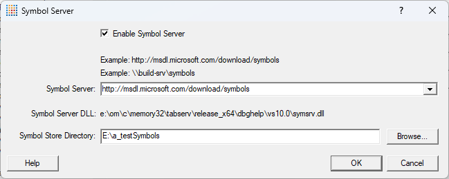 symbol-server-dialog