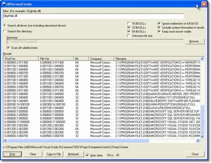 DLL Version Finder