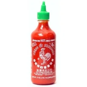 Sriracha sauce bottle