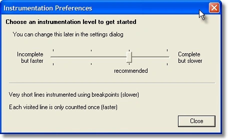 Coverage instrumentation preferences (new)