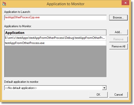Application To Monitor Dialog