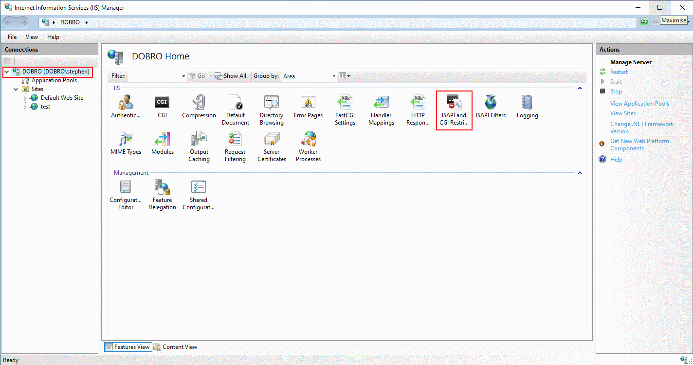 IIS CGI-ISAPI restrictions