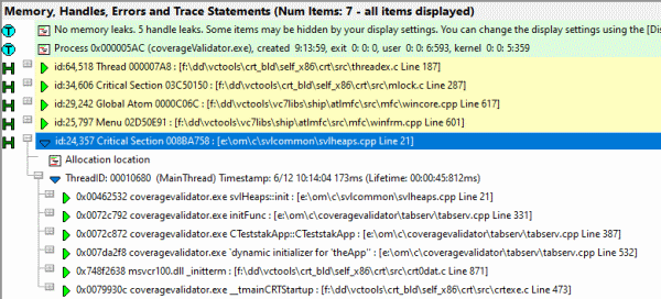 Memory Validator memory