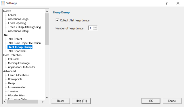 Memory Validator .Net heap dump