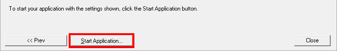 Start application