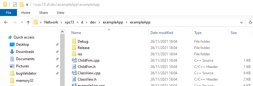 Files on computer XPS13