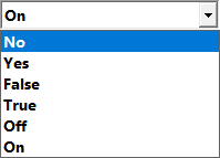 Command line builder boolean choices