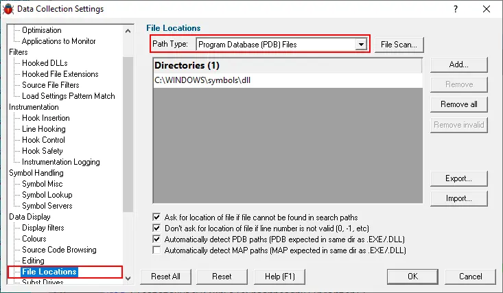 Bug Validator File Locations