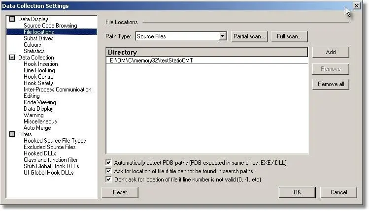 Coverage Validator source files location