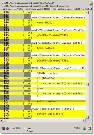 Coverage Validator code coverage merge result