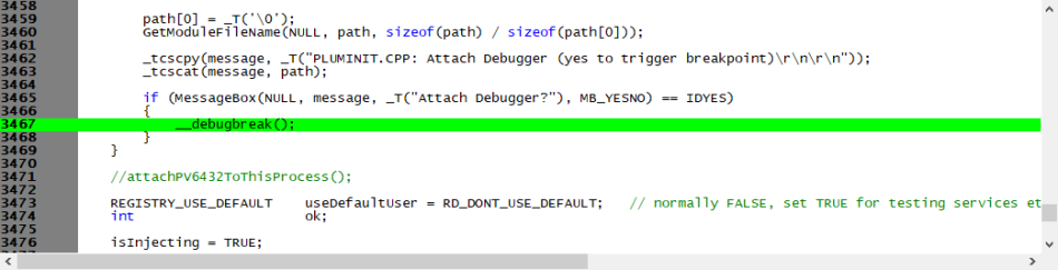 Debug Break Checker source code