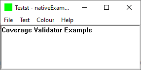 Coverage Validator native example
