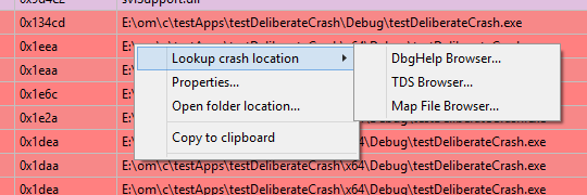 Event Log context menu